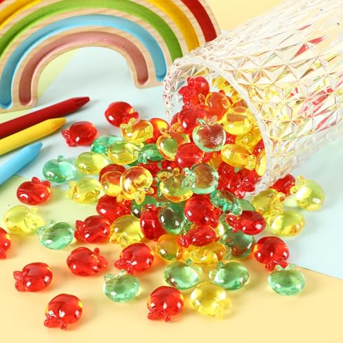 120pcs Mini Acrylic Crystal Gems for Back to School Decor