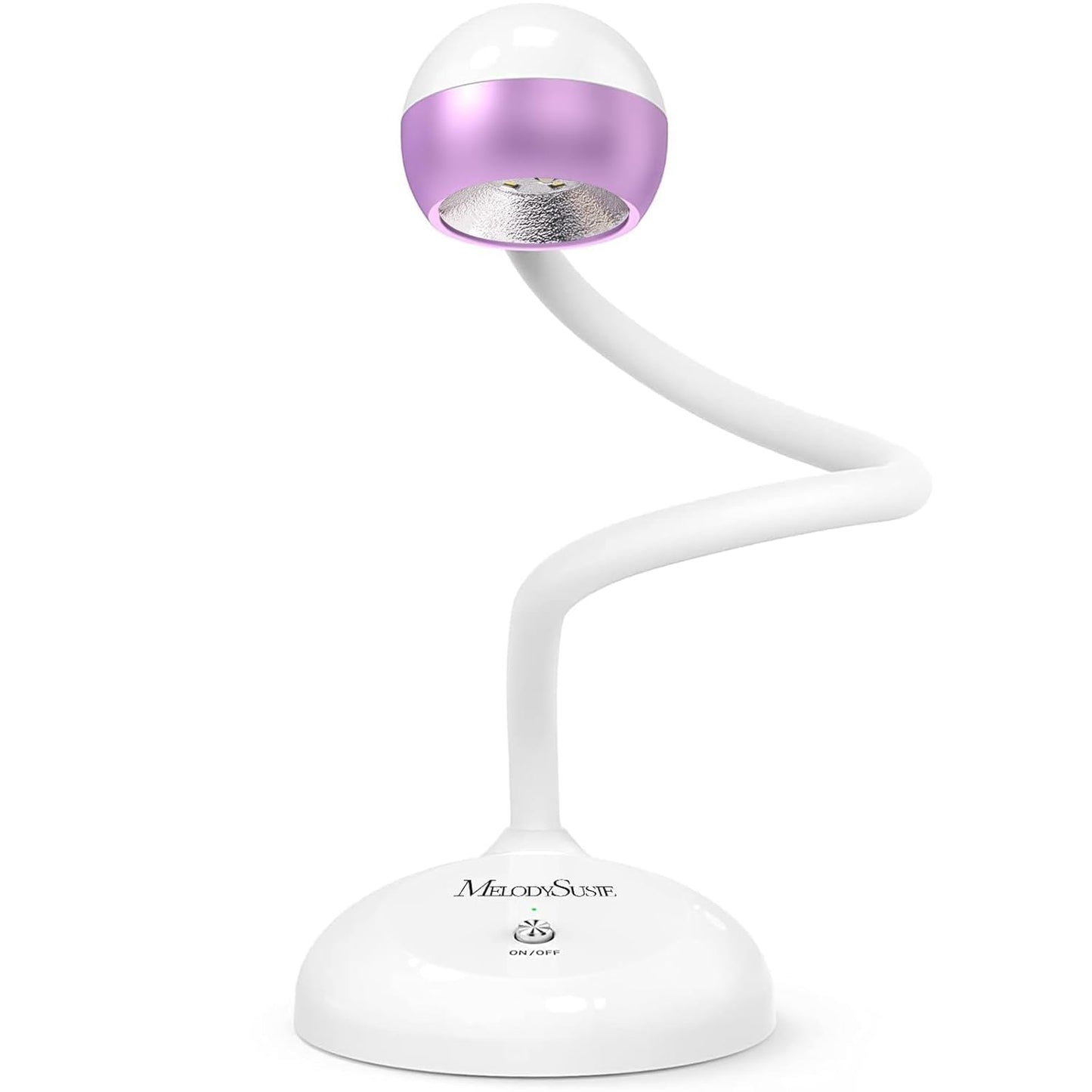 MelodySusie Gooseneck Cordless UV Nail Lamp - 2-in-1 Rechargeable Fast Curing for All Gels | Adjustable Light Angle
