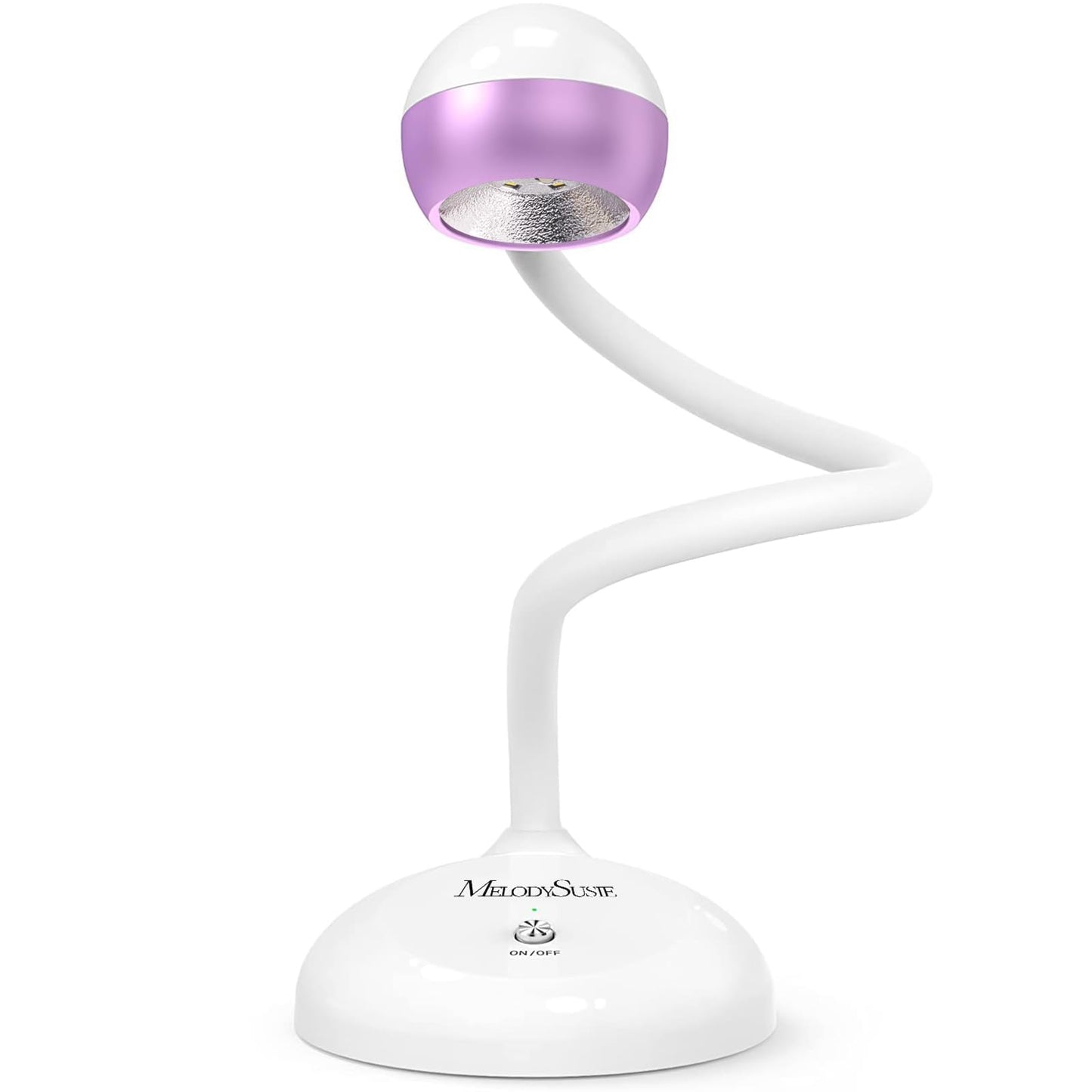 MelodySusie Gooseneck Cordless UV Nail Lamp with Adjustable Light Angle, S-Pro09M 2-in-1 Rechargeable Fast Curing Nail Dryer Cures All Gels, Especially Rhinestone Glue & Liner Gel Polish