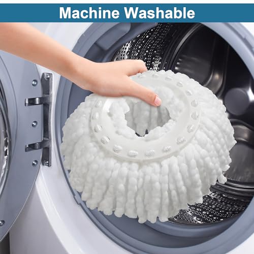 3-Pack RinseWise Microfiber Mop Head Refills for Easy Cleaning