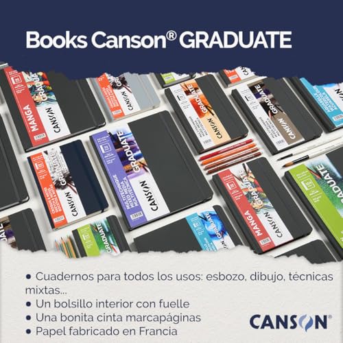 Canson Graduate Watercolor Journal - 5.5x8.5, 28 Cold Press Sheets