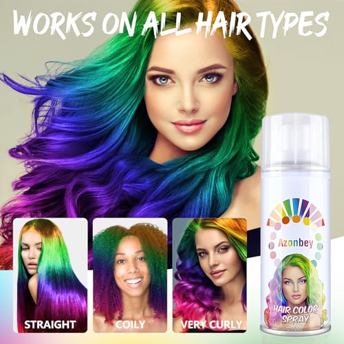 Temporary Blue Hair Color Spray for Halloween & Parties