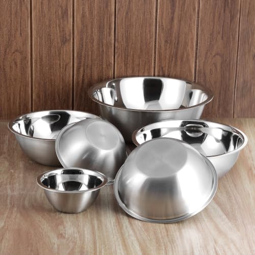 YBM HOME Stainless Steel Mixing Bowl - 0.5 Quart, Durable & Stackable