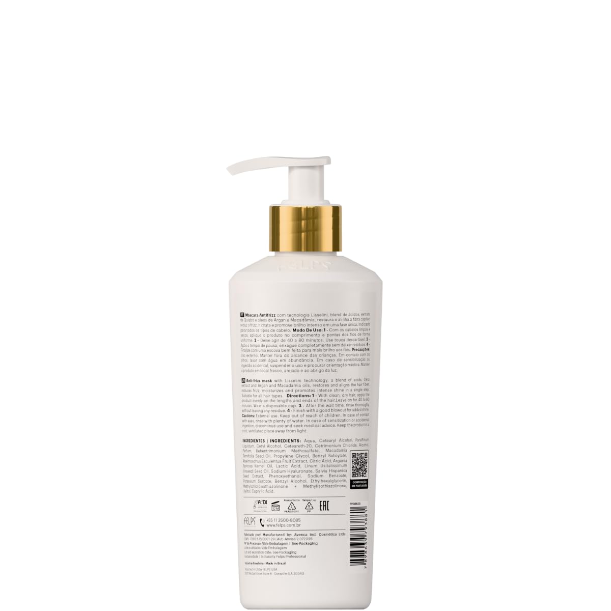 Felps Okra Anti-Frizz Hair Mask - Nourishing Treatment for Smooth, Frizz-Free Hair | 300ml