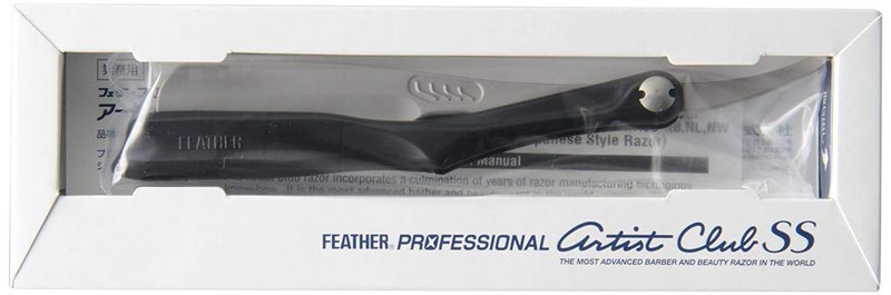 Feather Artist Club Black SS Folding Handle Razor