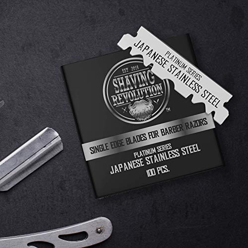 Shaving Revolution Single Edge Barber Razor Blades, 200 Count