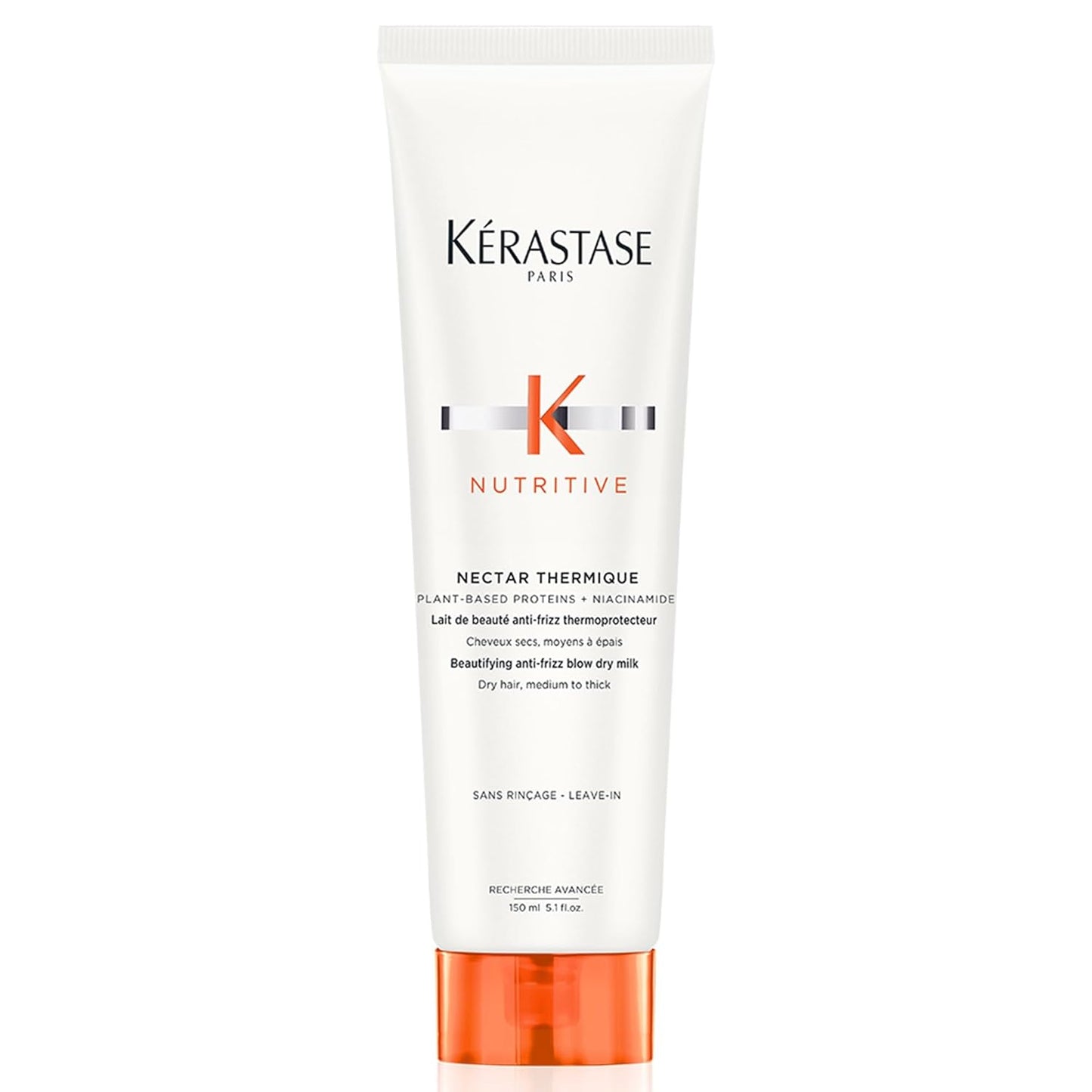 Kerastase Nectar Thermique Heat Protecting Cream - Anti-Frizz & Shine | For Medium to Thick Dry Hair
