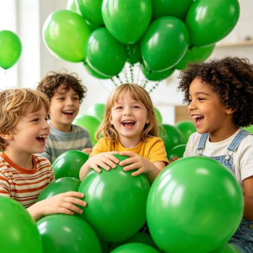 100 Pack 12-Inch Green Balloons for Parties & Celebrations