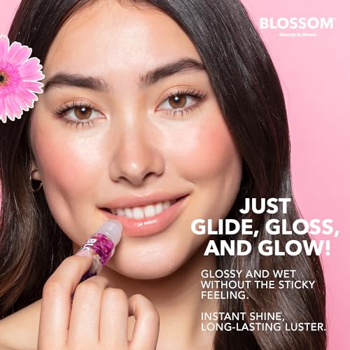 Blossom Almond Biscotti Lip Gloss - Non Sticky, Long Lasting, Made in USA, 0.2oz