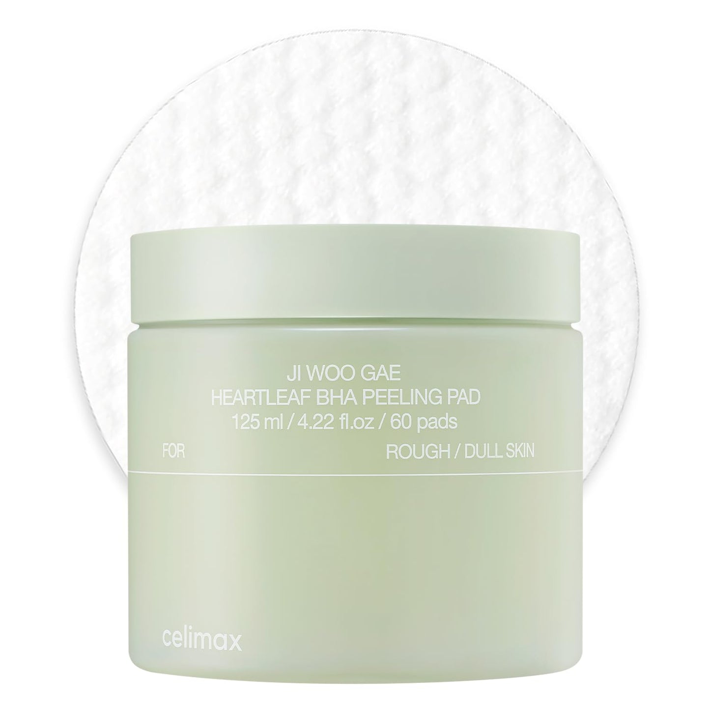 Celimax Ji.Woo.Gae CICA BHA Blemish Toner Pads - Hydrating & Soothing Complex with Centella Asiatica | 60 Pads