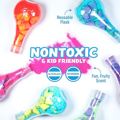 Tub Works Kids Bath Bomb Potion 6-Pack | Nontoxic Fun Science Bath Toys
