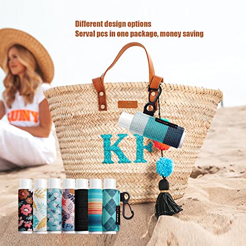 HEYSKAY Dinosaur Lip Balm Keychain Holder 3PCS - Stretchable & Durable