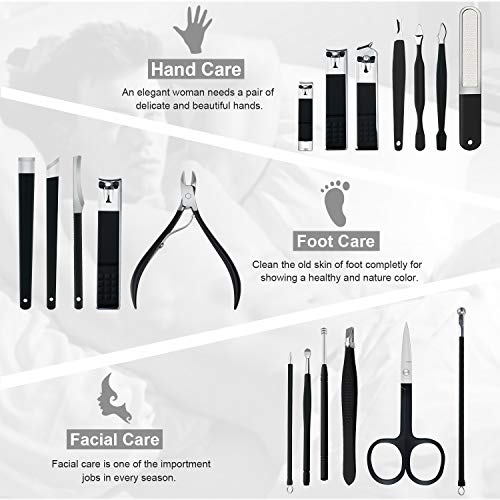 Keiby Citom 18-Piece Stainless Steel Professional Manicure Pedicure Kit