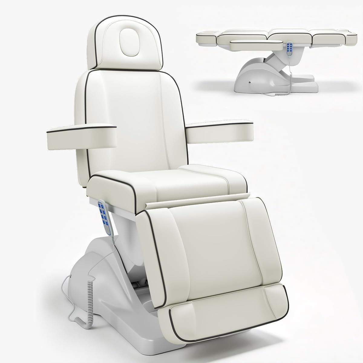 Electric Facial Massage Bed - 3 Motors for Estheticians | Adjustable Tattoo Chair for Ultimate Comfort