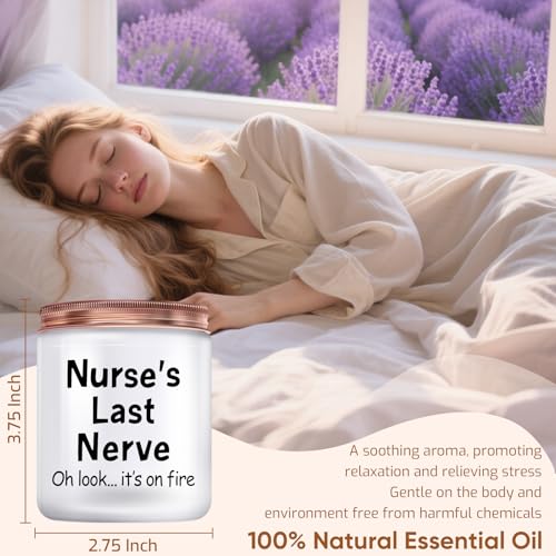 Lavender Soy Candle for Nurses - Perfect Gift for Nurse Appreciation
