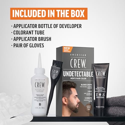 American Crew Undetectable Men's Hair Color - Dark Brown, 1 Pack