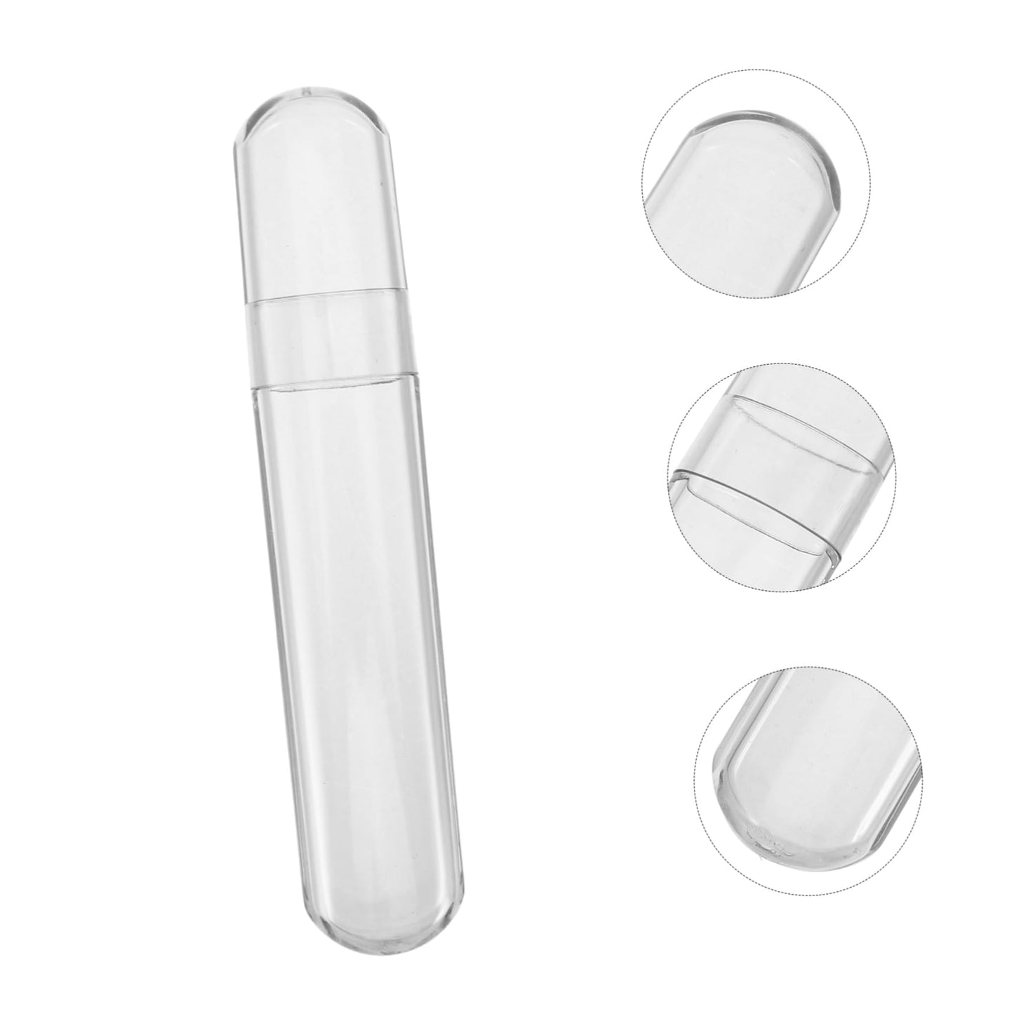 DECORNIJIA Travel Tweezer Case with Storage Tubes and Caps Portable Organizer for Eyelash Extension Tweezers and Craft Supplies Compact and Easy to Clean
