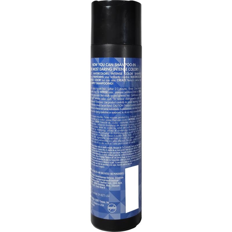 Intense Color Depositing Shampoo - Semi-Permanent Hair Color | 8.5 oz - Blue