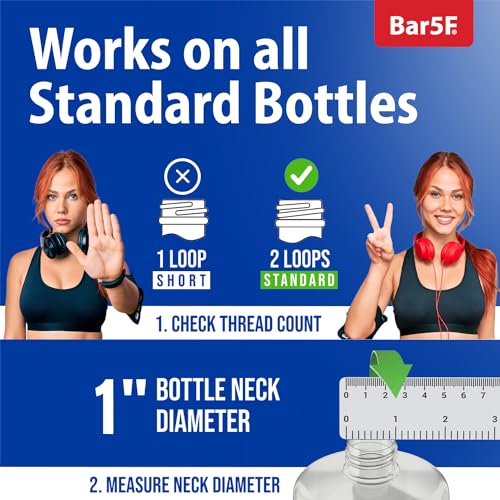 Shampoo/Conditioner Pump for Bottle, 1 L/33.8 oz., 2 Piece White, Replacement Dispenser Pump for Shampoo, Conditioner, Lotion and Soap