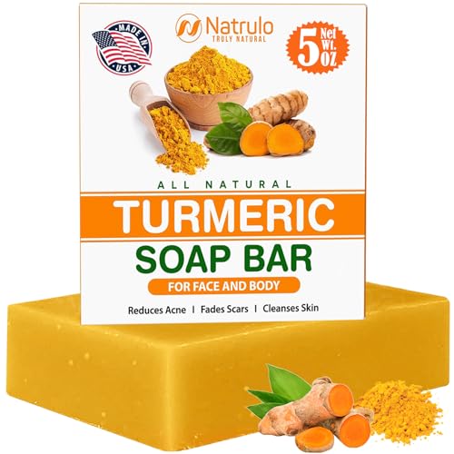 Natural Turmeric Soap Bar for Brightening & Exfoliating Skin - 5oz