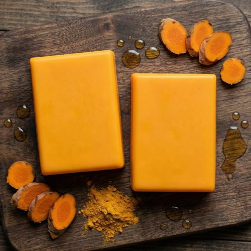 Turmeric Glow Soap – Natural Handmade Face & Body Bar, 2pcs