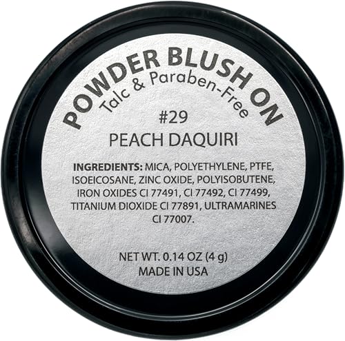 Pure Ziva Peach Daiquiri Blush Bronzer Powder - 0.14 Ounce, Talc & Paraben Free