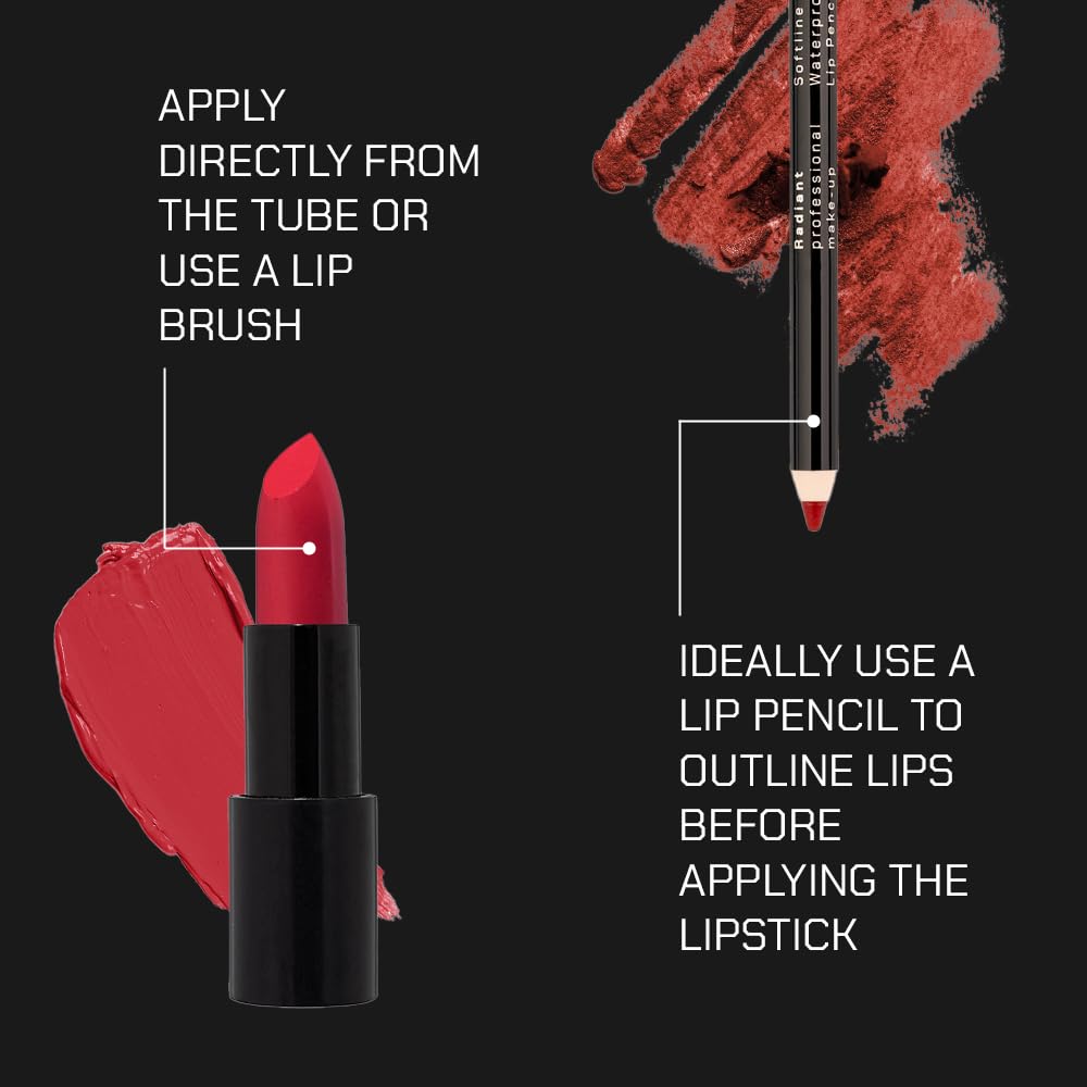 Radiant Professional Glossy Lipstick for Women – Long Lasting, Hydrating Lipstick with Hyaluronic Acid & Natural Polysaccharide, Advanced Care & Moisturising Lip Stick for Women - GL101 BOUQUET