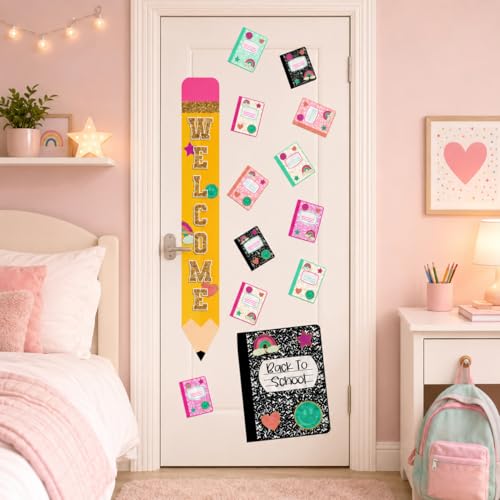 Back to School Door Decorations Kit - Boho Welcome Decals