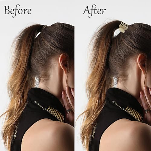 Classic 12 Pcs Double Row Teeth Small Hair Clips for Women, Frosted Colors