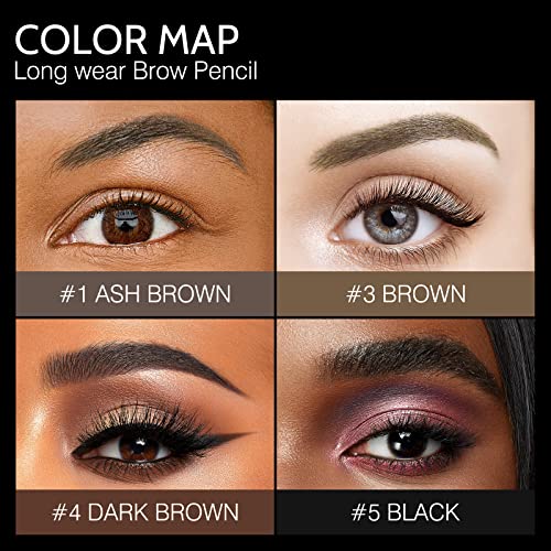 BECHY Waterproof Eyebrow Pencil Set - 3 PCS Microblading Dark Brown