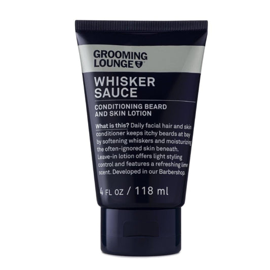 Grooming Lounge Whisker Sauce Beard Conditioner - Conditioning Beard and Skin Lotion - Eliminates Itching and Flaking - Enables Easy Combing and Styling - No Parabens - Cruelty Free - 2 pack