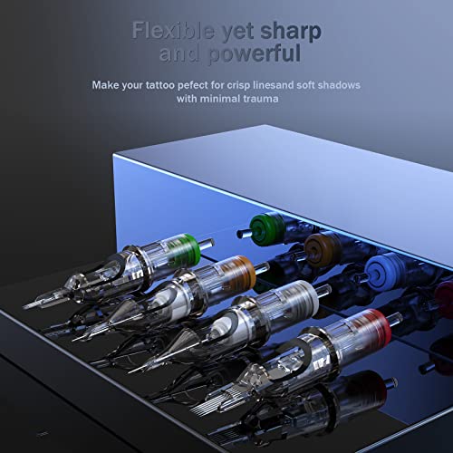 EZ Tattoo Cartridge Needles 20Pcs #10 Bugpin Round/Curved Magnum - Model 1013M1C