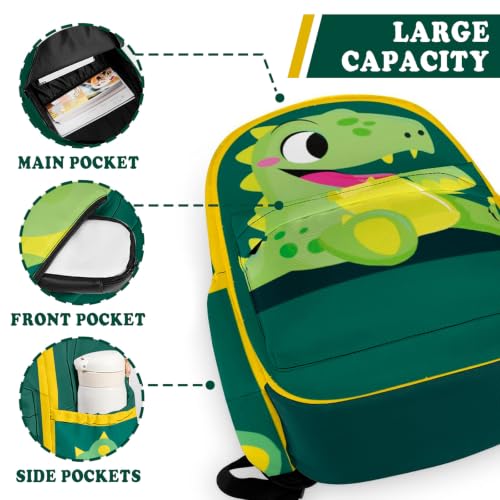 Dinosaur Backpack for Kids - 16 Inch Cartoon Bookbag