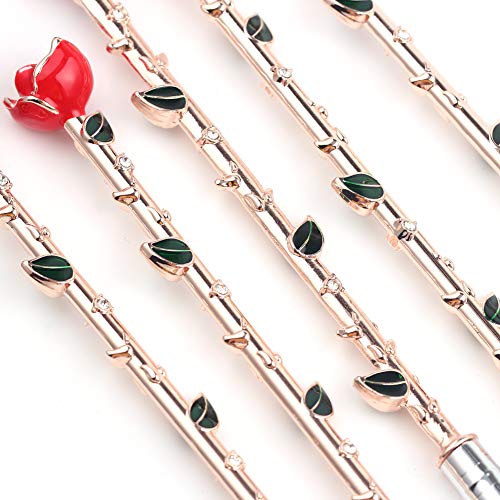 Rongji Jewelry 5PCS Rose Gold Eye Makeup Brush Set - Romantic & Functional