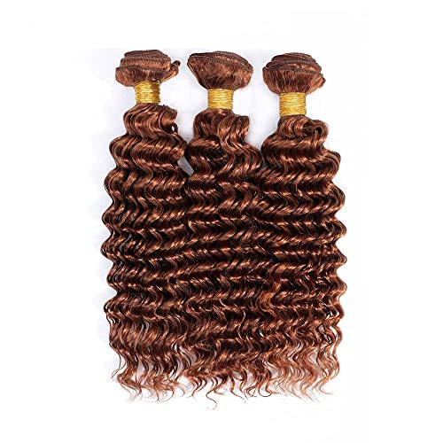 Brown Deep Wave Human Hair Bundles 8-30 Inch 300g Pack - Virgin Brazilian Hair