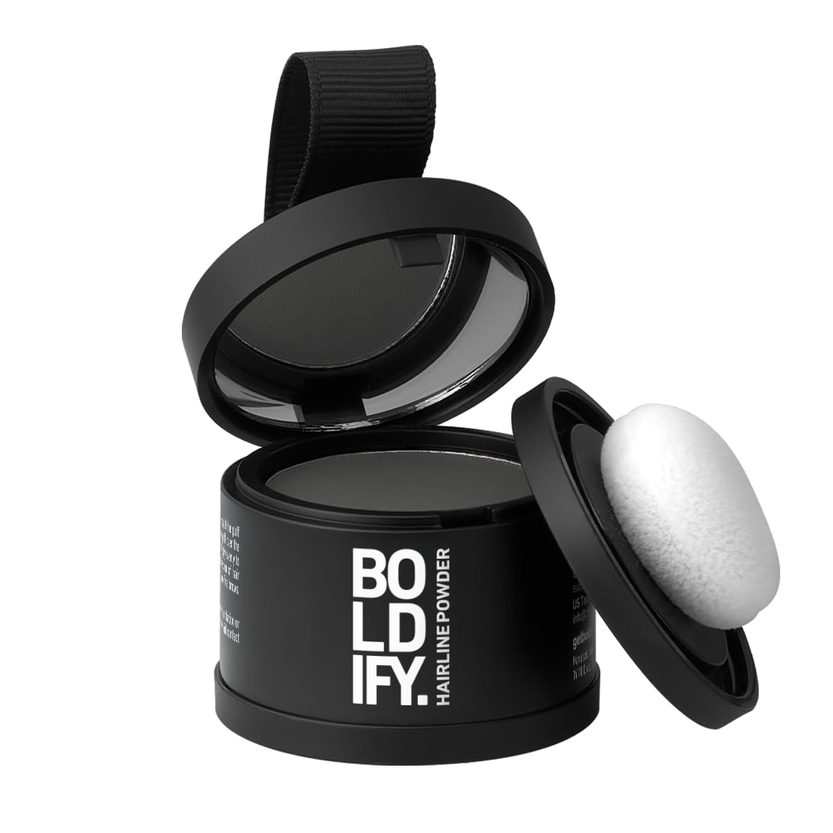 BOLDIFY Hairline Powder - Water-Resistant Root Touch Up for Gray Coverage | 10g Medium Brown, 24-Hour Stain-Proof