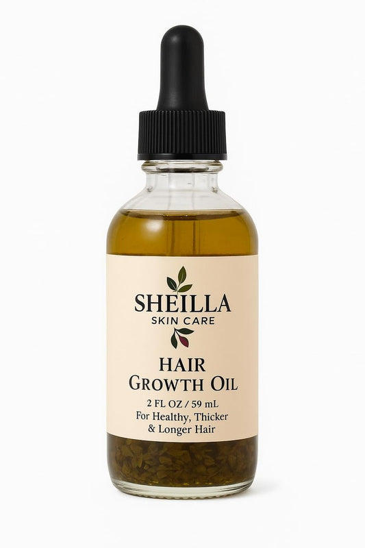 SHEI LLA Skin Care Hair Growth Oil – For Healthy, Thicker & Longer Hair – All Hair Types – 2 oz (59 ml)