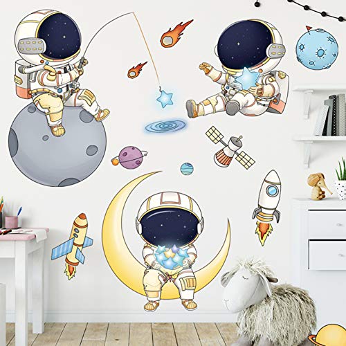 Astronaut Wall Stickers for Kids - DILIBRA Creative Space Decor