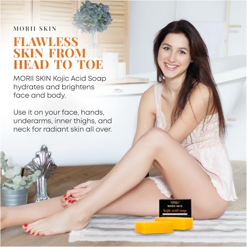 Organic Turmeric Soap Bar with Kojic Acid for Dark Spots | 2-Pack, 3.53 oz Each