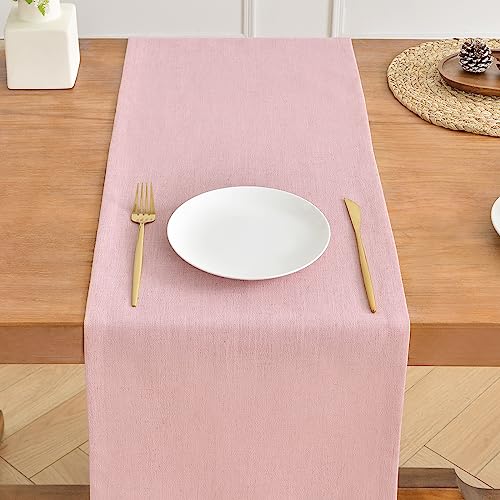 Wracra 13x48 Inch Linen Table Runner - Rustic Burlap Decor