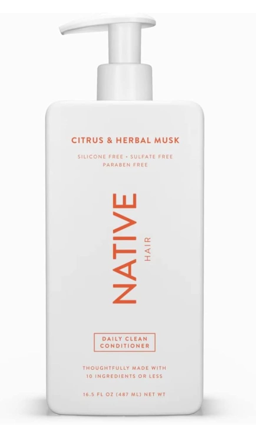 Citrus Herbal Musk Shampoo & Conditioner Set - Sulfate & Paraben Free | Daily Moisturizing & Revitalizing 16.5 oz (2 Units)