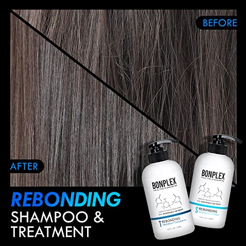 Bonplex Rebonding Shampoo Treatment for Damaged Hair - 4oz Duo