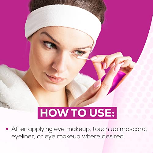 Andrea Oil-Free Eye Makeup Corrector Swabs - Pre-Moistened, Fragrance-Free, 50 Count
