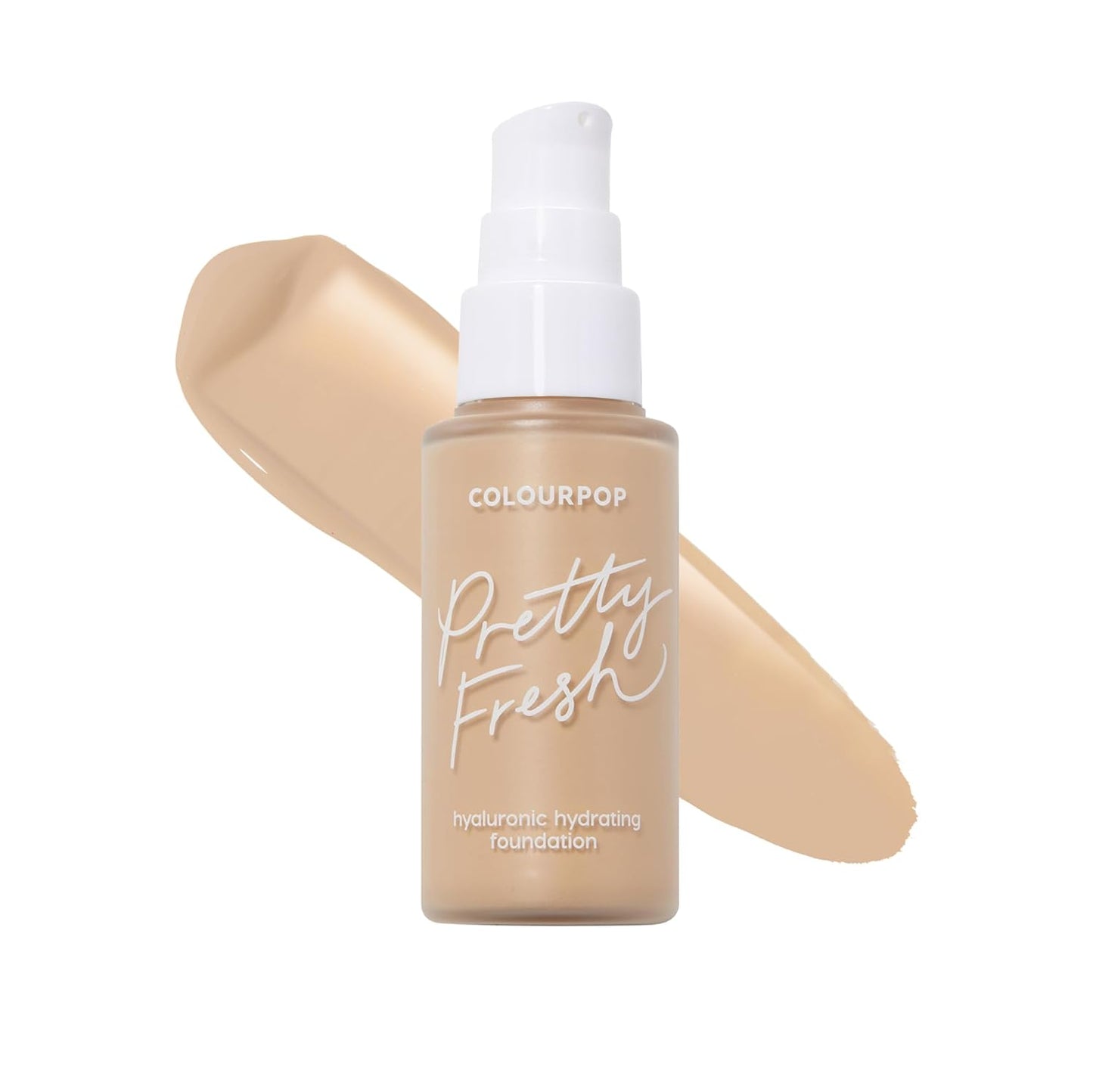 ColourPop Pretty Fresh Liquid Foundation - Hydrating Medium Coverage Foundation with Hyaluronic Acid & Coconut Water | Medium 80W (1 oz)
