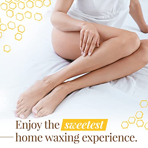 GiGi All Purpose Honee Microwave Wax ? Hair Removal Wax for Face, Legs, Arms & Body, Professional At-Home Waxing, Honey Formula, 8 oz