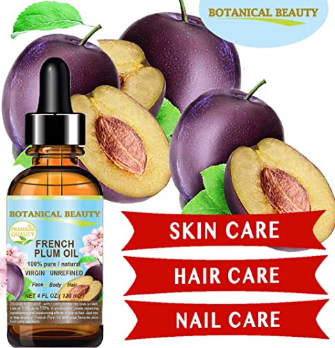 Botanical Beauty Plum Oil 100% Pure Cold Pressed Carrier Oil - 1 Fl Oz