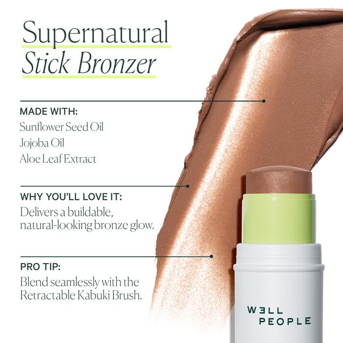 Well People Supernatural Stick Bronzer Rich Bronze - Multi-Use, Hydrating Cream