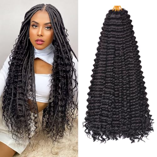 Deep Wave Crochet Hair Extensions #2, 22 Inch (Pack of 6) - FEILIMEI