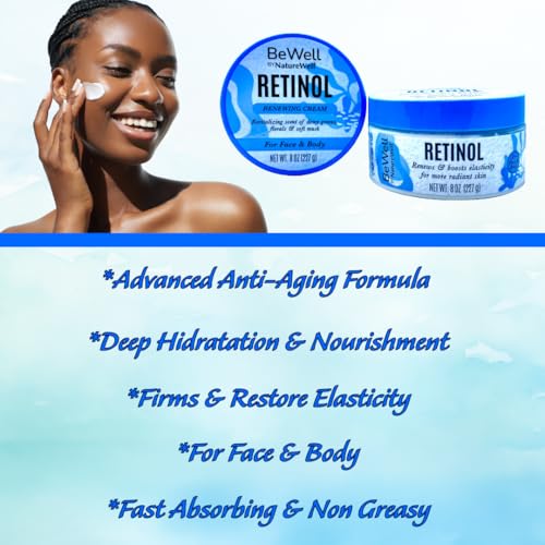 Retinol Renewing Cream 8oz - Anti-Aging Hydrating Formula