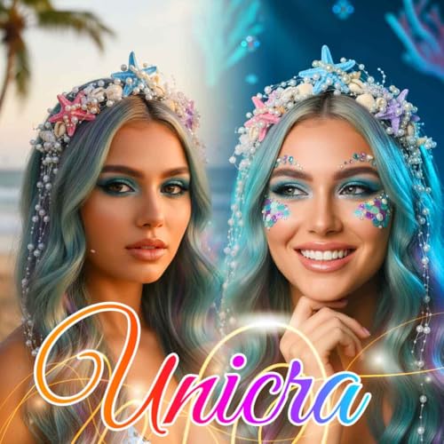 Unicra Mermaid Headband with Seashells and Starfish for Beach Weddings